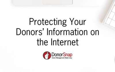 Protecting Your Donors’ Information on the Internet