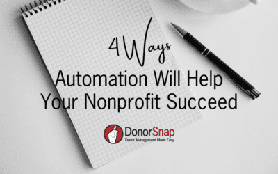 Four Ways Automation Will Help Your Nonprofit Succeed
