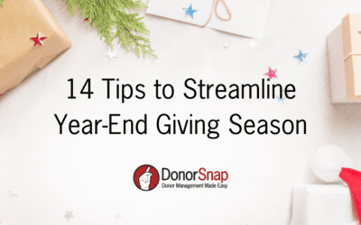 14 Tips to Streamline Year-End Giving Season