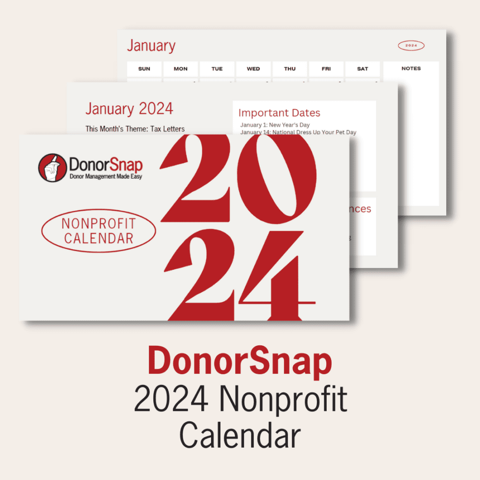 DonorSnap 2024 Fundraising Calendar DonorSnap