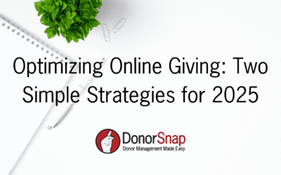 Optimizing Online Giving: Two Simple Strategies for 2025 (+Bonus Checklist)