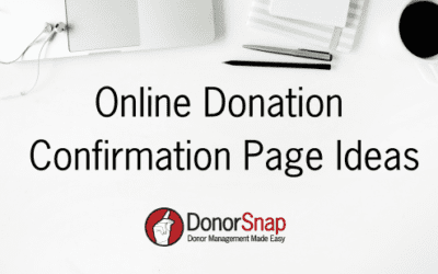 Online Donation Confirmation Page Ideas