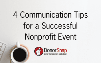 4 Communication Tips for a Successful Nonprofit Event